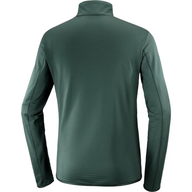 Pánské Mikiny Salomon Essential Lightwarm Half Zip Zelene | CZ 94OILYR